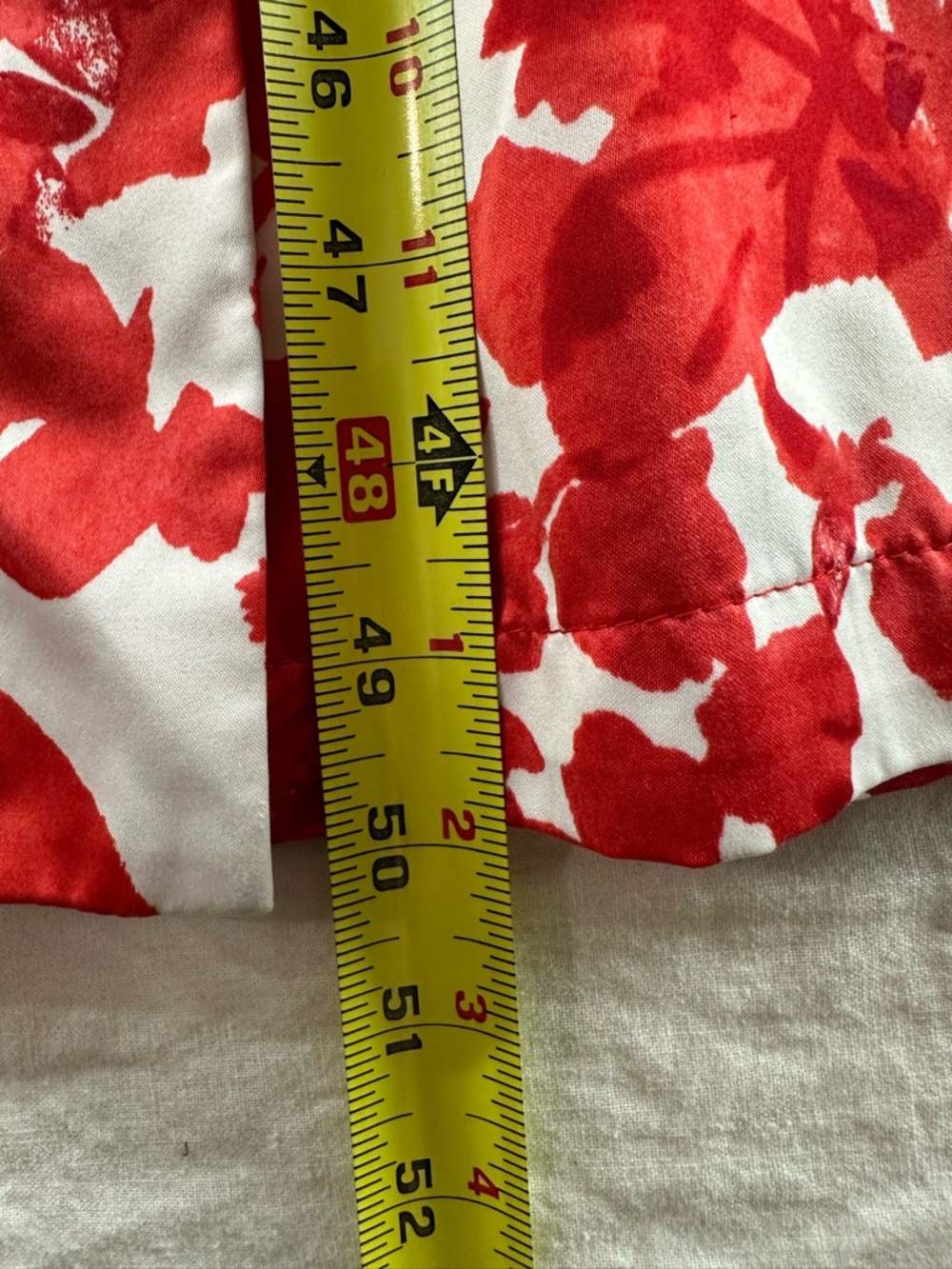 Natori Robe‎ Long Satin Wrap Floral Red White Gold Kimono Maxi Belted Pockets XL - Picture 5 of 7